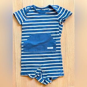 Polarn O Pyret Shortie Sailor Romper With Kangaroo Pocket